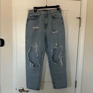 Aeropostale Light Blue Distressed Women Jeans